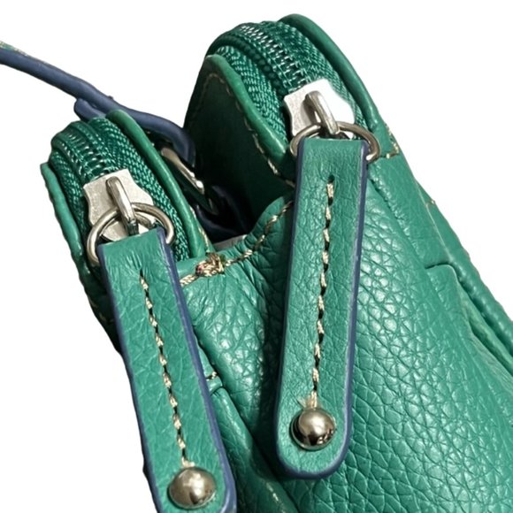 TIGNANELLO Green Leather Crossbody Bag NWT - Picture 10 of 15